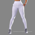 Boas vendas flounces jacquard mulheres suor absorvente calças de ioga cintura alta leggings para fitness